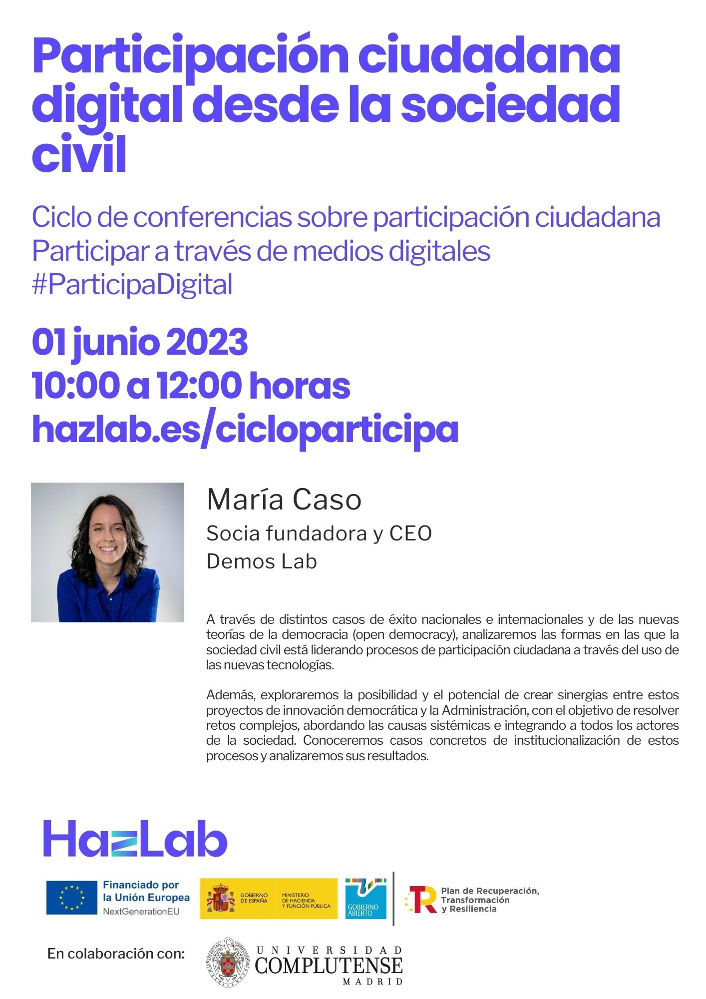 conferencia María Caso