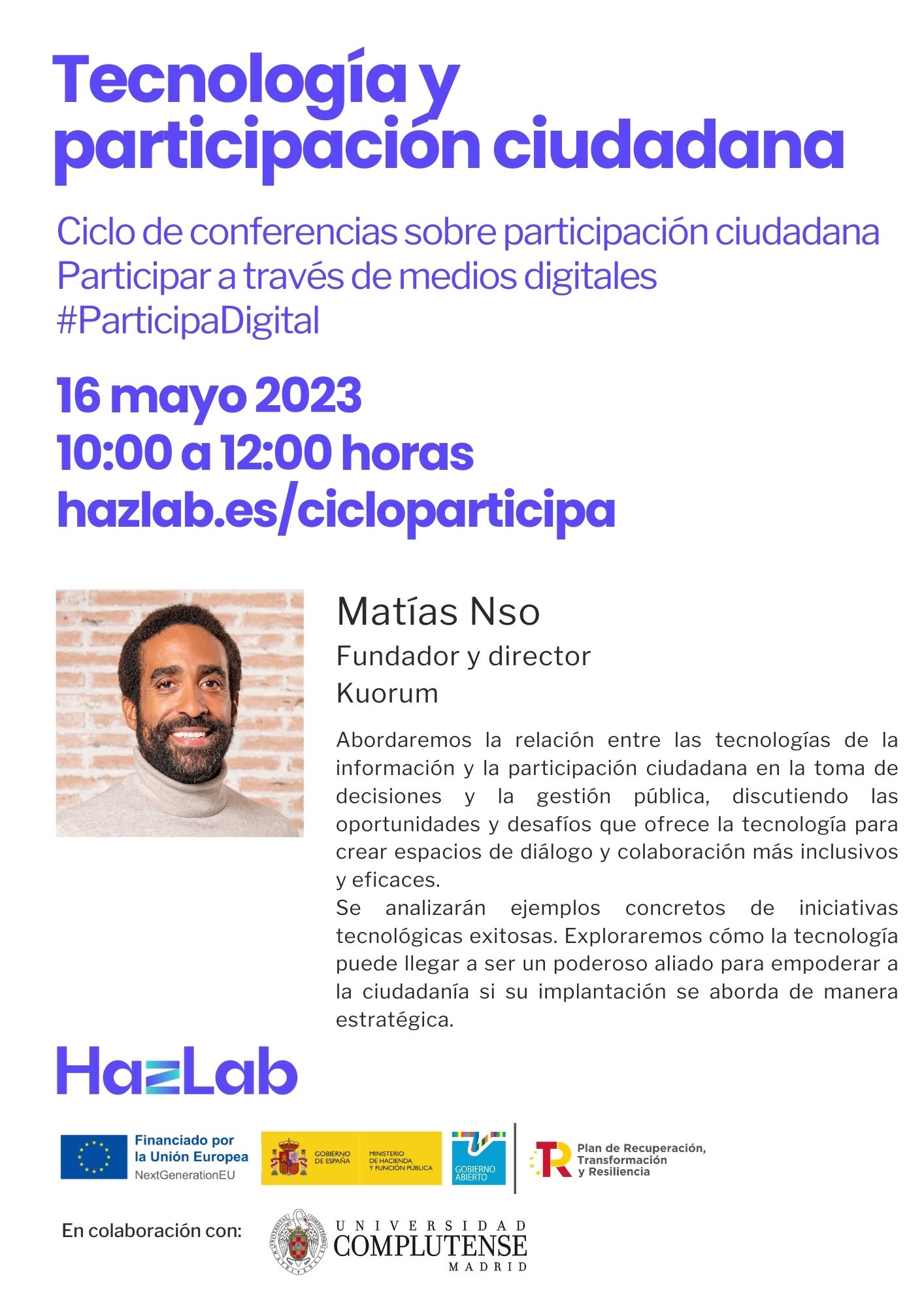 conferencia Matías Nso
