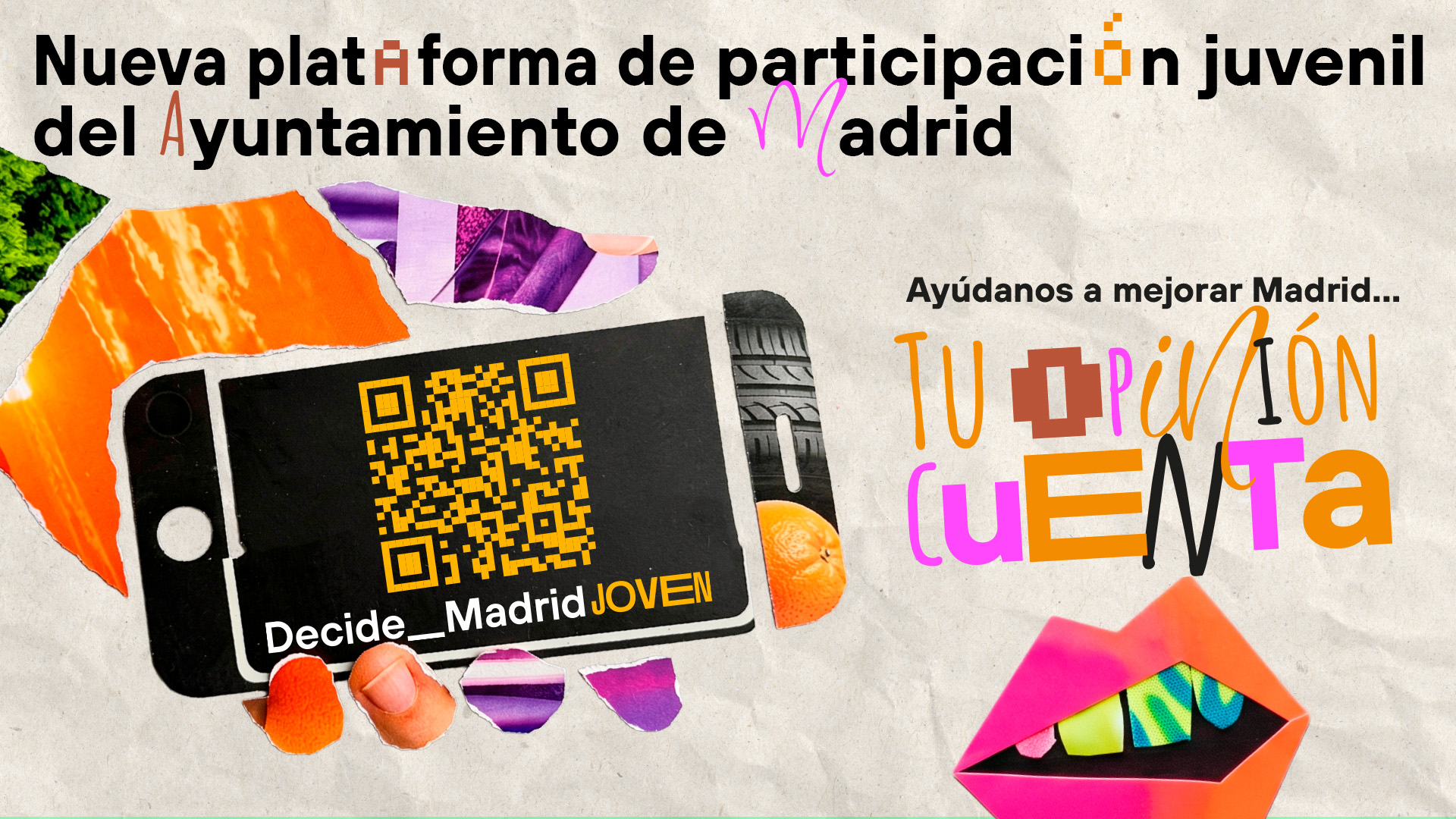 Imagen de la Plataforma de participación juvenil del Ayuntamiento de Madrid
