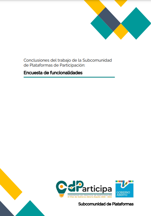 Encuesta funcionalidades plataforma participación